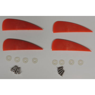 4 pieces of the 1.5 inch fins of kiteboard