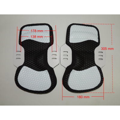 Foot straps + pads of kiteboard